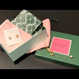 Kate Spade Cat Necklace & Earring Set